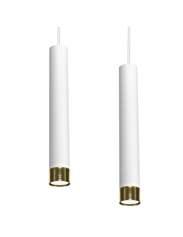 Pendant lamps - Milagro DANI WHITE/GOLD 3xGU10 pendant lamp MLP6236 - product kolory-swiatla.pl 5