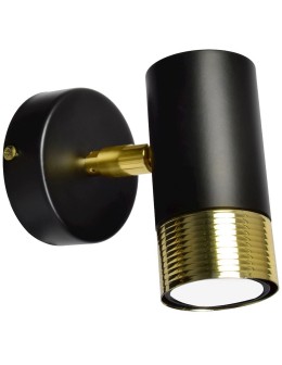 Milagro Kinkiet DANI BLACK/GOLD 1xGU10 MLP6237