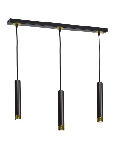 Milagro DANI BLACK/GOLD pendant lamp 3xGU10 MLP6240