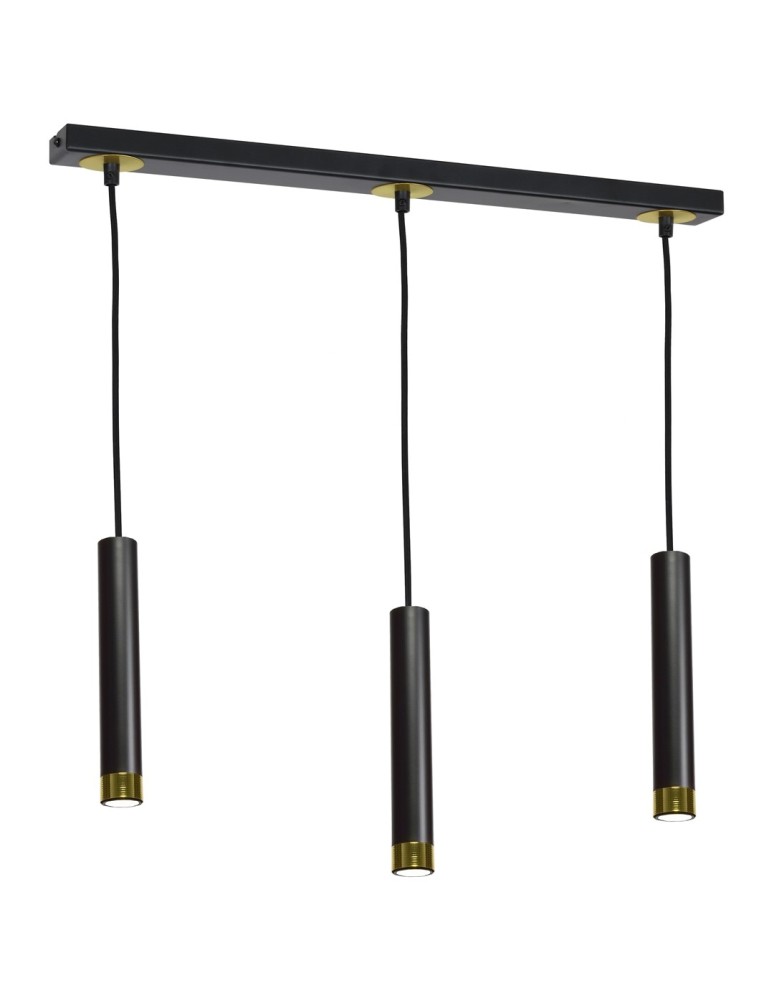 Milagro Lampa wisząca DANI BLACK/GOLD 3xGU10 MLP6240