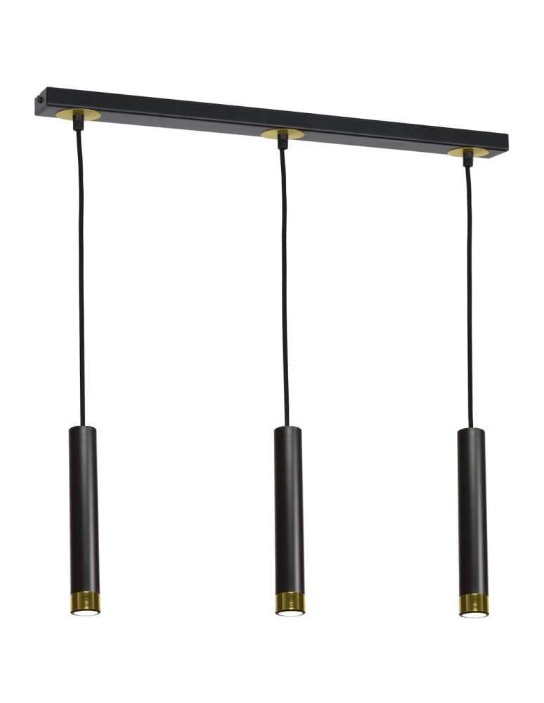 Milagro Lampa wisząca DANI BLACK/GOLD 3xGU10 MLP6240