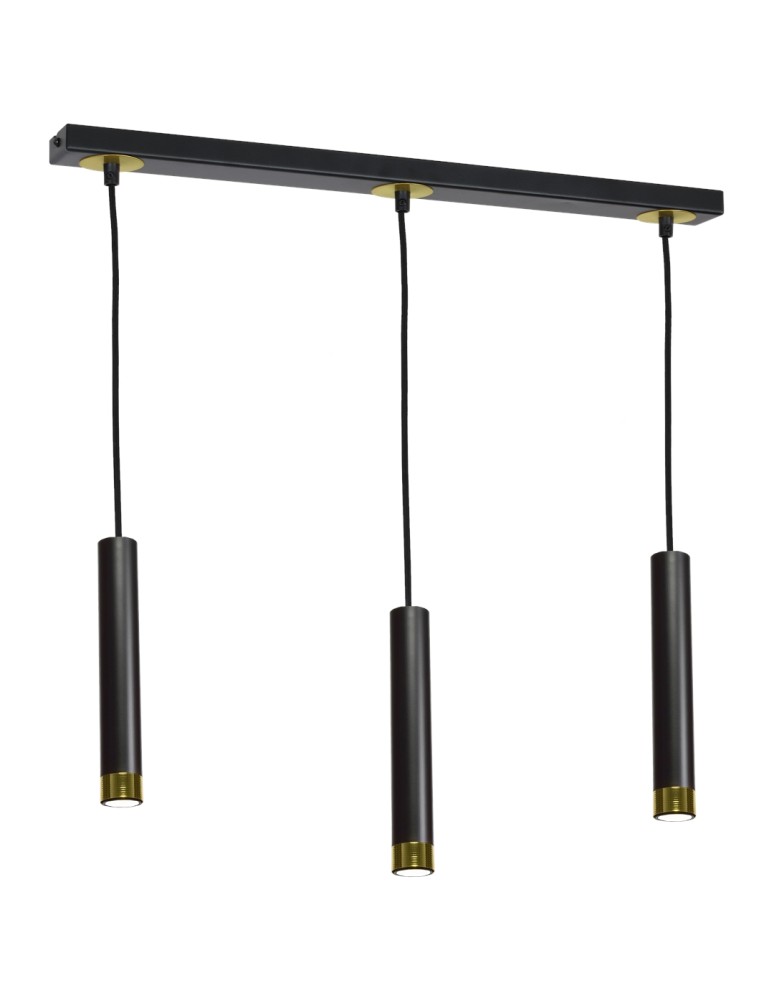 Milagro Lampa wisząca DANI BLACK/GOLD 3xGU10 MLP6240