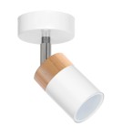 Adjustable ceiling lamps - spots - Milagro Wall lamp JOKER WHITE/WOOD 1xGU10 MLP6299 - product 1