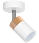 Adjustable ceiling lamps - spots - Milagro Wall lamp JOKER WHITE/WOOD 1xGU10 MLP6299 - product 8