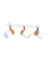 Milagro Lampa sufitowa JOKER WHITE/WOOD 3xGU10 MLP6300