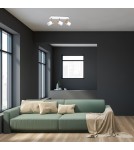 Adjustable ceiling lamps - spots - Milagro JOKER WHITE/WOOD 3xGU10 MLP6300 ceiling lamp. - product 3