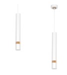 Pendant lamps - Milagro JOKER WHITE/WOOD 1xGU10 pendant lamp MLP6301 - product 1
