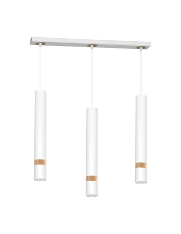 Milagro JOKER WHITE/WOOD 3xGU10 pendant lamp MLP6302