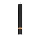 Milagro Lampa wisząca JOKER BLACK/WOOD 1xGU10 MLP6305