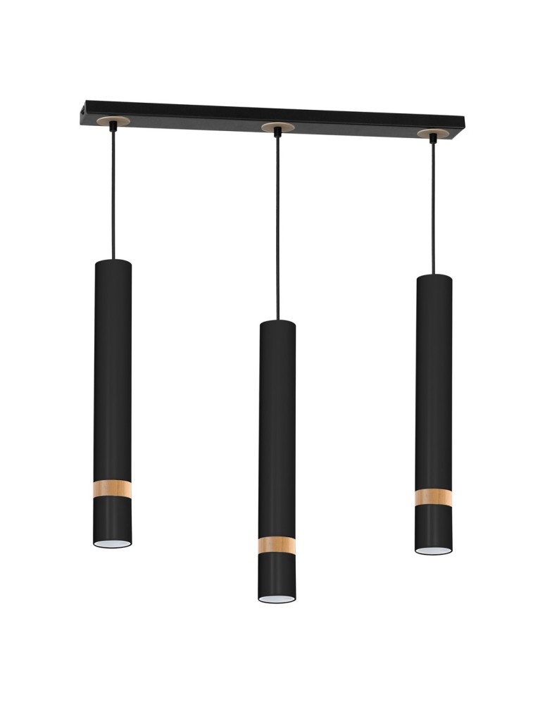 Milagro Lampa wisząca JOKER BLACK/WOOD 3xGU10 MLP6306 Milagro Lampa wisząca JOKER BLACK/WOOD 3xGU10 MLP6306