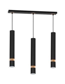 Milagro Lampa wisząca JOKER BLACK/WOOD 3xGU10 MLP6306 - produkt 2