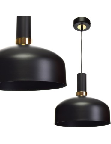 Milagro Lampa wisząca MALMO BLACK/GOLD 1xE27 MLP6198