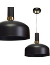 Milagro MALMO BLACK/GOLD 1xE27 pendant lamp MLP6198