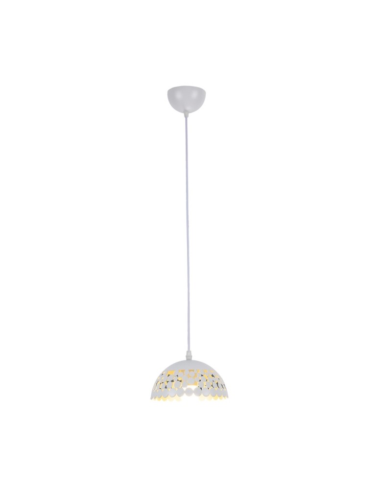 Pendant lamps - Milagro LISA WHITE 1xE27 18cm pendant lamp ML6138 - product kolory-swiatla.pl 1