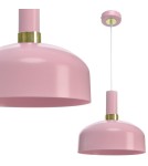 Pink pendant lamps - Milagro MALMO PINK 1xE27 pendant lamp MLP6199 - product 1