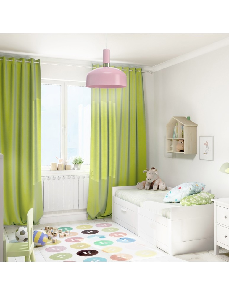 Pink pendant lamps - Milagro MALMO PINK 1xE27 pendant lamp MLP6199 - product kolory-swiatla.pl 6