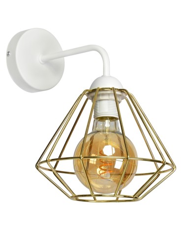 Milagro Wall lamp LUPO WHITE/GOLD 1xE27 MLP6265 - product 2