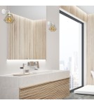 Loft wall lamps - industrial - Milagro Wall lamp LUPO WHITE/GOLD 1xE27 MLP6265 - product 3