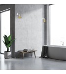 Loft wall lamps - industrial - Milagro Wall lamp LUPO WHITE/GOLD 1xE27 MLP6265 - product 5