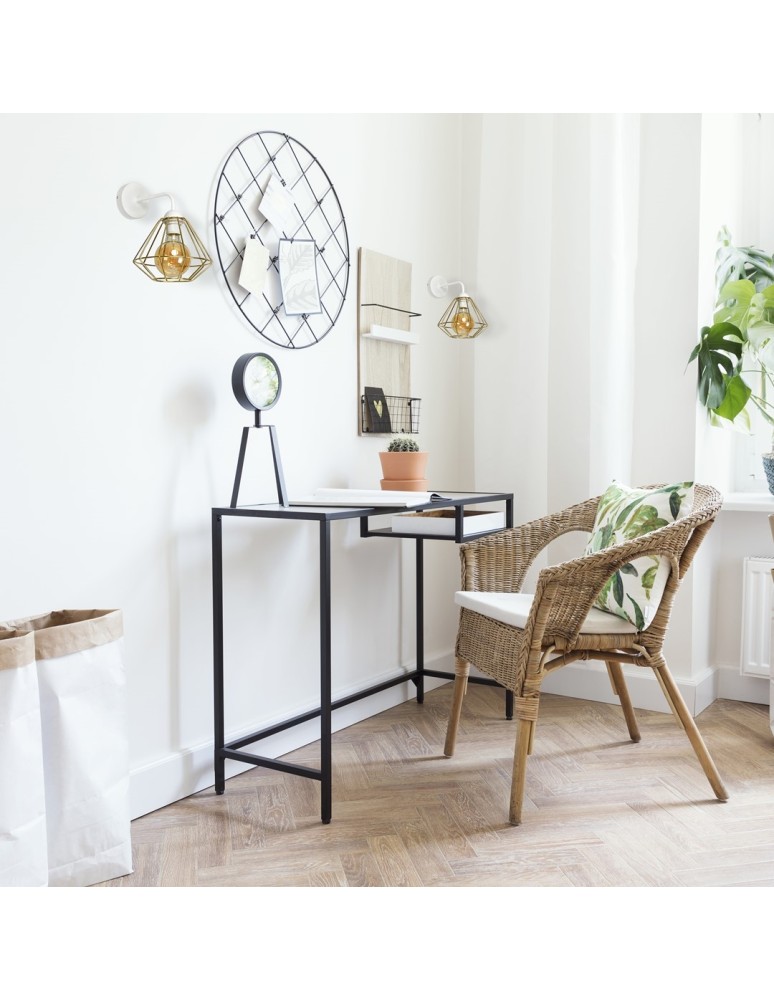 Loft wall lamps - industrial - Milagro Wall lamp LUPO WHITE/GOLD 1xE27 MLP6265 - product kolory-swiatla.pl 6