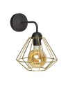 Milagro Wall lamp LUPO BLACK/GOLD 1xE27 MLP6269