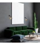 Loft wall lamps - industrial - Milagro Wall lamp LUPO BLACK/GOLD 1xE27 MLP6269 - product 3