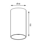 Ceiling luminaires for replaceable light source - Zuma Line TUBA SL 1x50W GU10 230V White 92679 Ceiling light - product 2