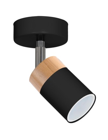 Milagro Wall lamp JOKER BLACK/WOOD 1xGU10 MLP6303 - product 2