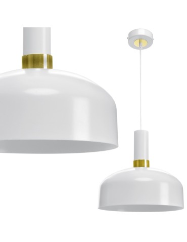 Milagro MALMO WHITE/GOLD 1xE27 pendant lamp MLP6197