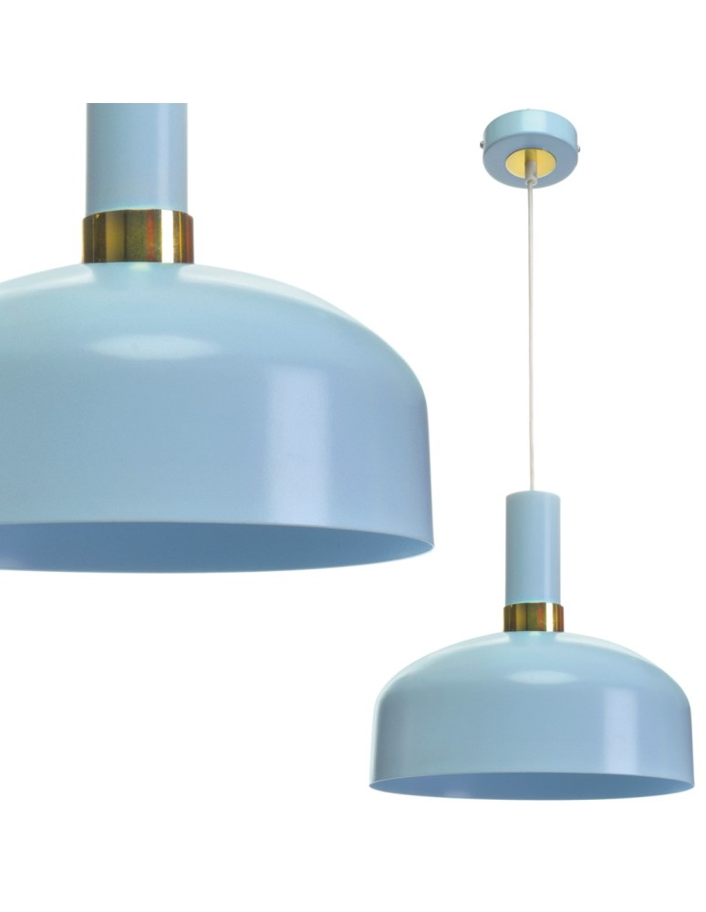 Blue pendant lamps - Milagro MALMO BLUE 1xE27 pendant lamp MLP6201 - product kolory-swiatla.pl 1
