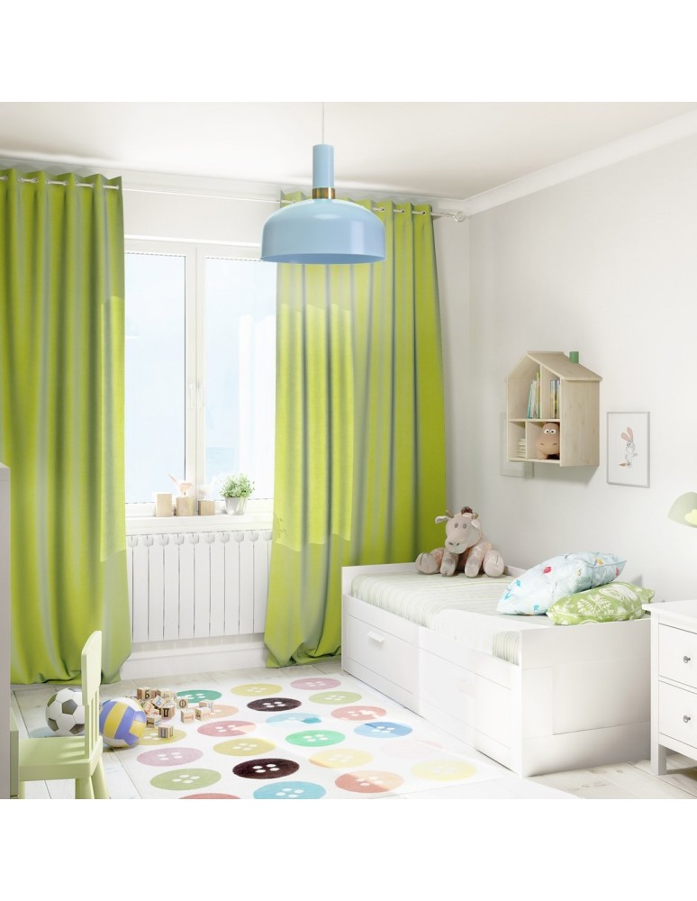 Blue pendant lamps - Milagro MALMO BLUE 1xE27 pendant lamp MLP6201 - product kolory-swiatla.pl 5