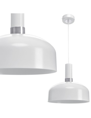 Milagro MALMO WHITE/CHROME 1xE27 pendant lamp MLP6202