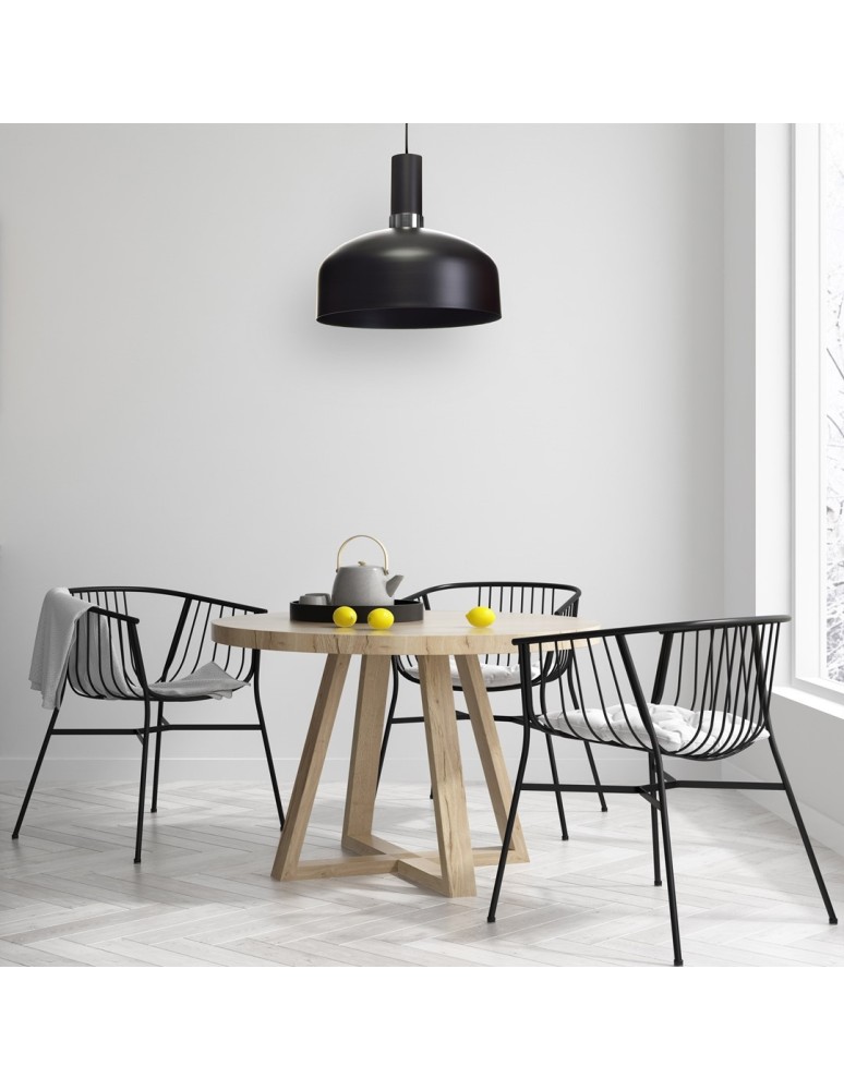 Pendant lamps - Milagro MALMO BLACK/CHROME 1xE27 pendant lamp MLP6203 - product kolory-swiatla.pl 6