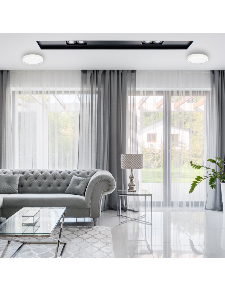 Plafonds with remote control - Milagro Plafond GEA WHITE 36W LED Ø390 mm ML6393 - product kolory-swiatla.pl 6