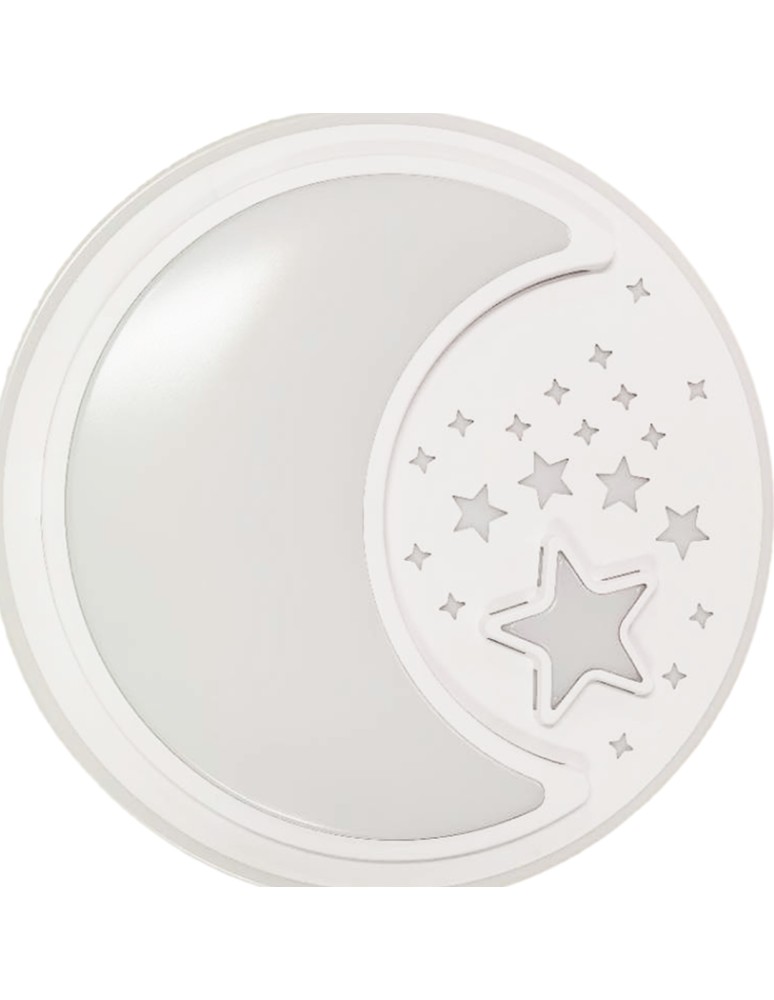 Children's ceiling lamps - Milagro Plafond NOTE WHITE 40W LED Ø480 mm ML6182 - product kolory-swiatla.pl 3