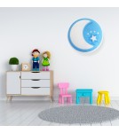 Children's ceiling lamps - Milagro Plafond NOTE BLUE 40W LED Ø480 mm ML6183 - product 5