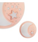 Children's ceiling lamps - Milagro Plafond NOTE PINK 40W LED Ø480 mm ML6184 - product 1