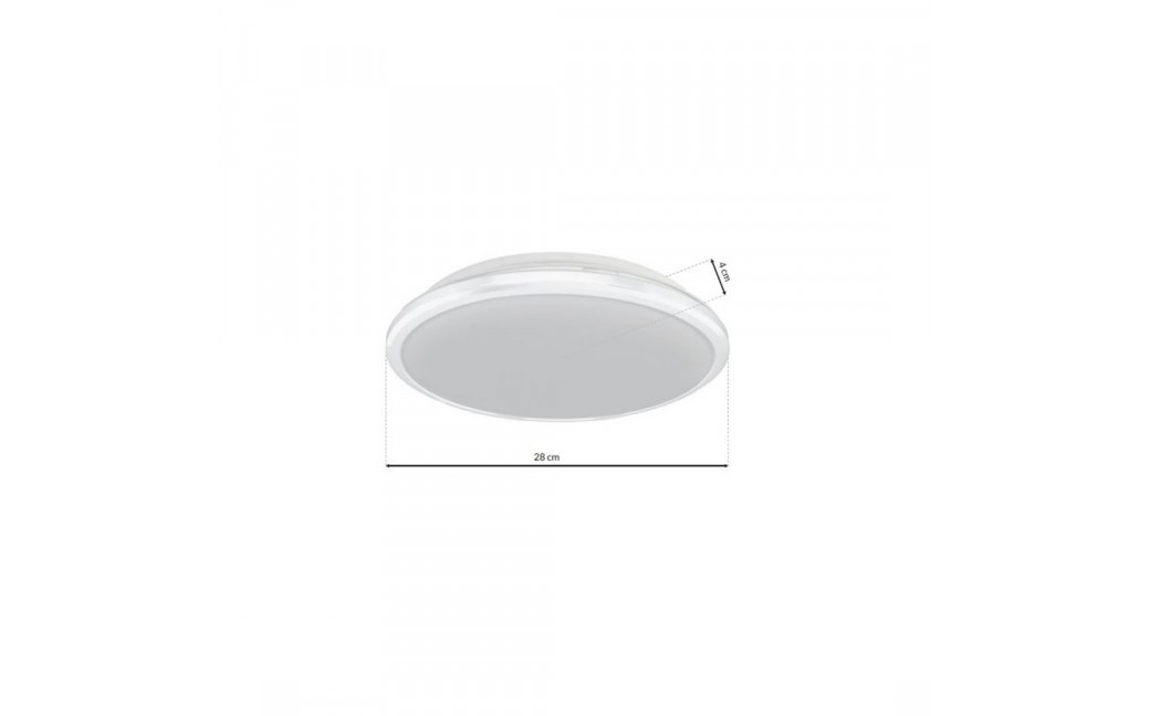 Milagro Plafon TERMA WHITE 18W LED IP44 Ø280 mm ML6401