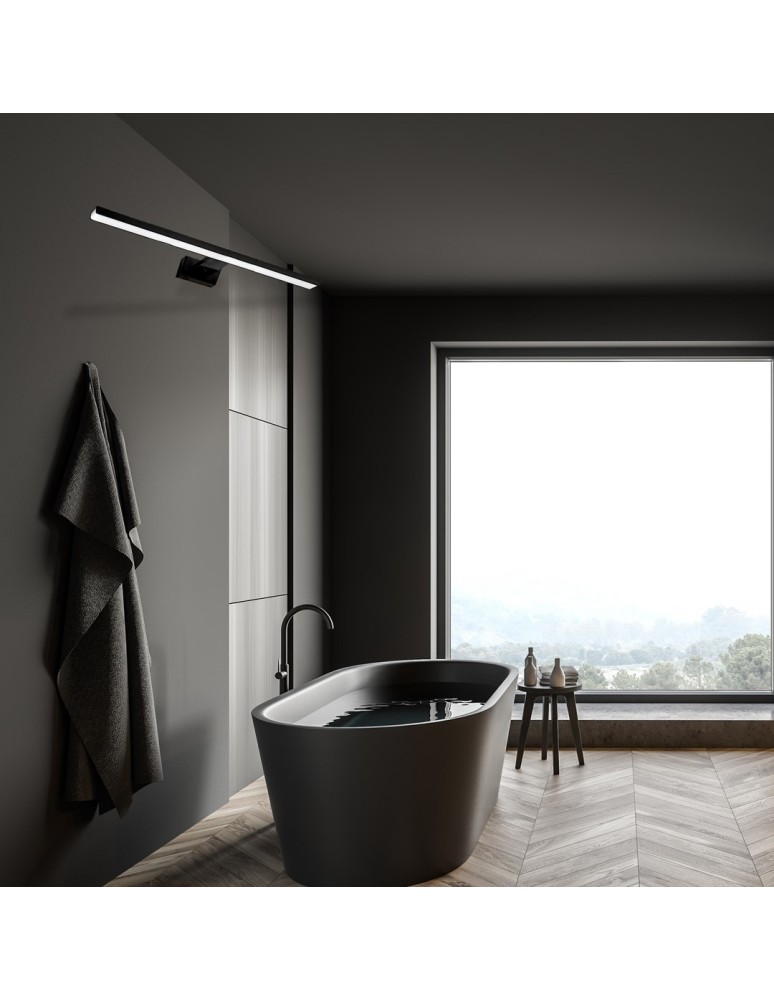 Bathroom wall lamps - Milagro SHINE BLACK 80cm 15W LED wall lamp ML6336 - product kolory-swiatla.pl 5