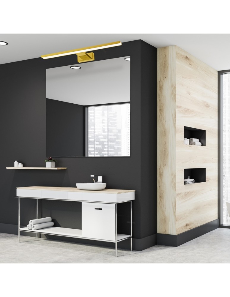 Bathroom wall lamps - Milagro SHINE GOLD 80cm 15W LED wall lamp ML6338 - product kolory-swiatla.pl 5