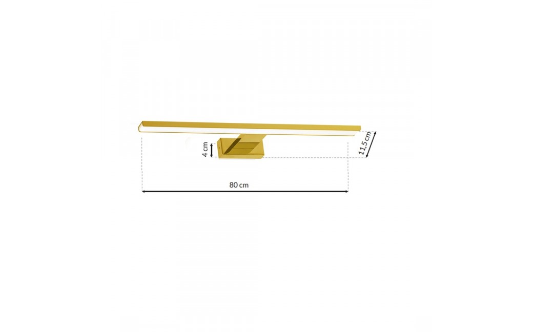 Milagro Kinkiet SHINE GOLD 80cm 15W LED ML6338
