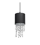 Milagro Lampa wisząca ALMERIA BLACK/SILVER 1xE27 MLP6429