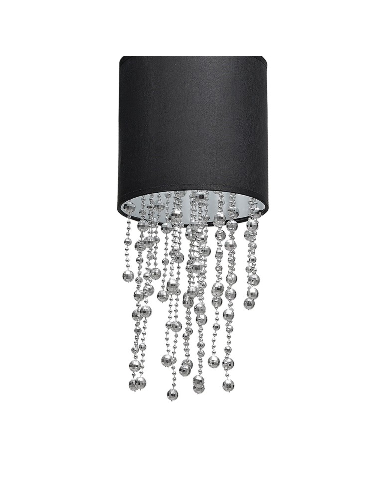 Milagro Lampa wisząca ALMERIA BLACK/SILVER 1xE27 MLP6429