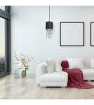 Milagro Lampa wisząca ALMERIA BLACK/SILVER 1xE27 MLP6429