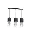 Milagro Lampa wisząca ALMERIA BLACK/CHROME 3xE27 MLP64300