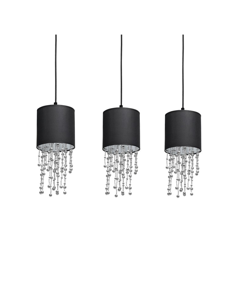 Pendant lamps - Milagro ALMERIA BLACK/CHROME 3xE27 pendant lamp MLP64300 - product kolory-swiatla.pl 3