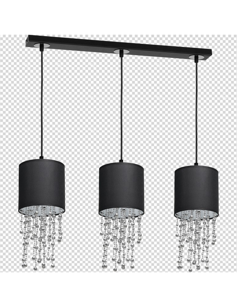 Pendant lamps - Milagro ALMERIA BLACK/CHROME 3xE27 pendant lamp MLP64300 - product kolory-swiatla.pl 8