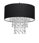 Milagro Lampa wisząca ALMERIA BLACK/CHROME 1xE27 MLP6431