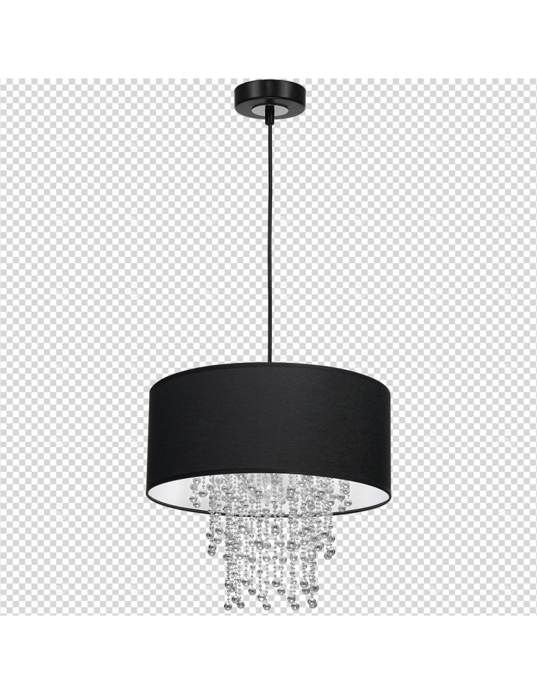 Milagro Lampa wisząca ALMERIA BLACK/CHROME 1xE27 MLP6431