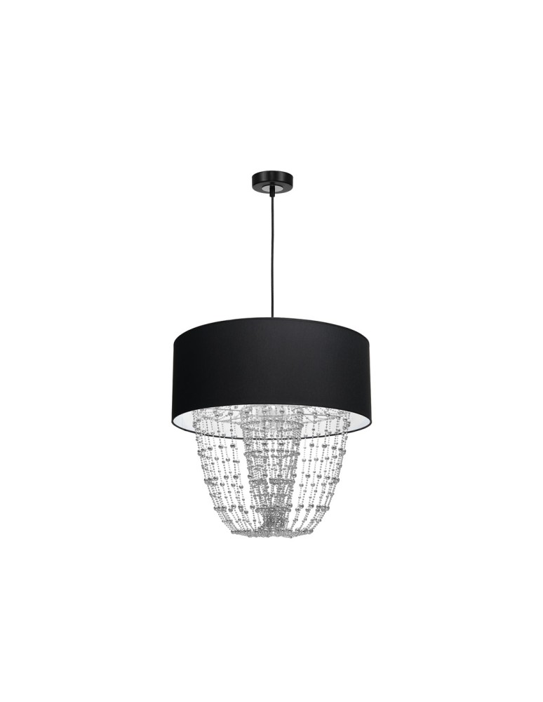 Milagro ALMERIA BLACK/CHROME 1xE27 pendant lamp MLP6432